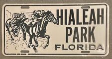 Vintage 1960s Hialeah Park Florida Horse Racing Booster Advertising License Tag picture