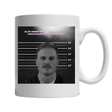 Zach Bryan Mugshot Coffee Mug | All My Homies Hate Unreasonable Search& Seizures picture