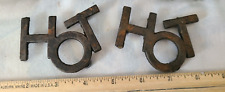 Set of Two Cast Iron HOT Trivets picture