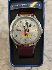 NOB Disney Mickey Mouse Watch Genuine Leather Strap, SII Marketing, MU2716 picture