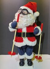 Vintage Telco Motionette Santa Skiing Animated  picture
