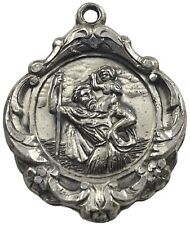 Vintage Creed Sterling Silver St Christopher  Medal, 5.4 Grams Silver picture
