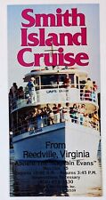 1991 Smith Island Cruise Reedville VA Captain Evans Ferry VTG Travel Brochure  picture