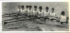 1990 Press Photo Northeastern Crew Team at IRA Regatta on Onondaga Lake picture