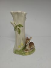 Vintage OMC Otagiri Bud Vase Deer Hand Painted Japan picture