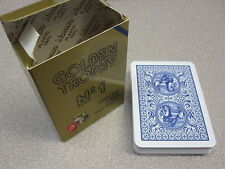 Modiano Plastic Playing Card Deck, GOLDEN TROPHY BLUE, Made in Italy, New picture