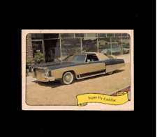 Super Fly Cadillac 1975 Fleer George Barris Custom Cars Sticker checklist card picture