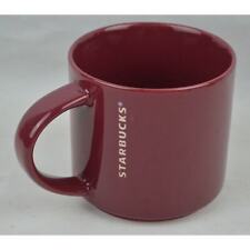 Starbucks Ceramic Coffee Mug Cup Embossed Etched Burgundy Maroon Red Wine 2013 picture