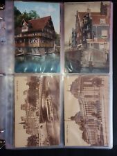 Vintage 1910 ca. postcards from Europe 72qty - post marked and blank in binder picture