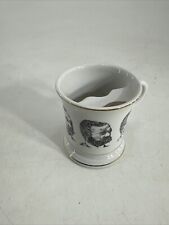 Vintage Porcelain Old Time Mustache Cup/Mug. Five Mustachioed Men Portraits picture