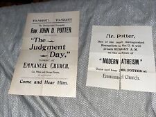 Vintage Fliers: Evangelist John D Porter @ Emmanuel Church Springfield MA Mass picture