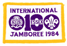 1984 International Jamboree Patch Essex Boy Scouts World Scouting UK Yellow Bdr picture