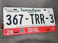 SINGLE MEXICO state of TAMAULIPAS LICENSE PLATE - Expired  picture