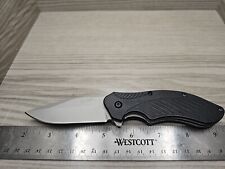 Kershaw 1605 Clash Linerlock Knife - Black/Silver  Pocket Knife Assisted Opening picture