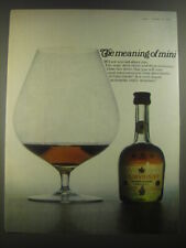 1967 Courvoisier Cognac Ad - The meaning of mini picture