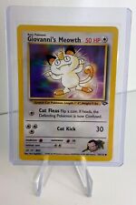 Pokémon TCG Giovanni's Meowth #74 Gym Challenge  picture