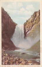 Postcard Yellowstone National Park Great Falls From Below #150 Wyoming Haynes #2 picture