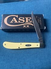 2022 Case Slimline Trapper 31048 SS Yellow Synthetic Smooth.  NEW IN BOX FARMER picture