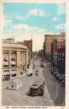 Campau Square Grand Rapids MI MICH MICHIGAN Postcard picture