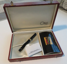 Omas Rolling Ball Fountain Pen with orig box and paperwork, needs cartridge picture