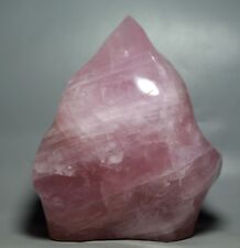 6.9lb Natural Flame Pink Rose Crystal Quartz Freeform Orbicular Reiki Statue picture