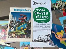 Vintage DISNEYLAND CA LOT Tom Sawyer 1957,  Tour Guide 1976 Postcards Gift Bag picture