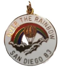 San Diego 1983  Over the Rainbow  Charm  Jewelry Pendant NOS Rare picture