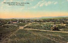 The Ruins of Fort Marcy Santa Fe New Mexico NM 1916 Postcard picture