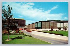 The Corning Glass Center NY Vintage Postcard Rear View Corning New York  picture