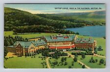 Skytop PA-Pennsylvania, Skytop Lodge High In Poconos, Vintage Postcard picture