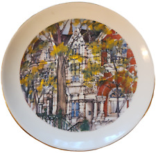 Vintage Chicago City of Neighborhoods Collector's Plate Franklin McMahon 1980 picture