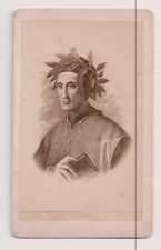 Vintage CDV Dante Alighieri Italian poet, writer, and philosopher picture