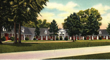 1940s PERRY GEORGIA MOSS OAKS LODGE HOTEL LINEN POSTCARD 44-166 picture