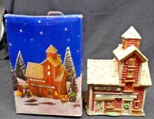 Vintage 1995 Christmas Village Home Town America Collection Feed and Grain w/Box picture