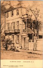 18 Meeting Street Charleston South Carolina 1938 Vintage Linen Postcard B25 picture