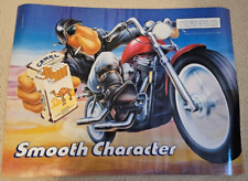 R.J. Reynolds Joe Camel Motorcycle Smooth Character Cigarettes 24x18 Poster 1990 picture