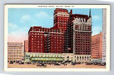 Dallas TX-Texas, Adolphus Hotel, Advertisement, Antique, Vintage Postcard picture