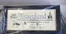 Disneyland Park Retro Eras 1950s Disney 100 Years Framed Wall Art Sign Vintage picture
