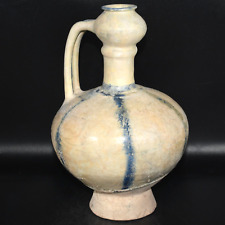 Large Ancient Abbasid Caliphate Glazed Ceramic Jar Pitcher C. 10th- 11th Century picture