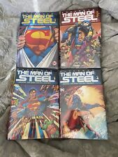 SUPERMAN MAN of STEEL JOHN BYRNE Hardcover Vol 1-4 DC Comics New Sealed OOP Set picture