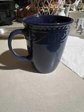Royal Norfolk Swirl Patter Blue Coffee Mug Cup Stoneware Dark Blue picture