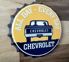 All Day Chevrolet Tin Metal Sign Rustic Classic Shop Garage Man cave Bar Decor picture