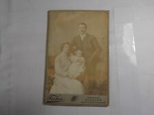 Vintage Antique Cabinet Card Photograph Family of Three Tottenham N picture