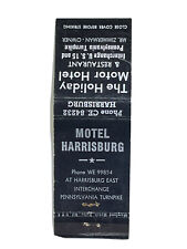 Holiday Motor Hotel Motel Harrisburg Pennsylvania Matchbook Cover Matchbox picture