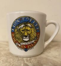 Lion Coffee Hawaii Mug Cup Ceramic 12 oz Wide Mouth Hawaiian Island picture