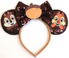 Disney inspired Chip and Dale Fall Mickey Minnie Mouse ears headband HANDMADE picture