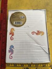 Vintage English Cards Ltd Stationery SEA HORSES USA 15 Sheets/8 Env SIP Seahorse picture