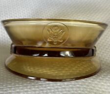 Military Officer Hat Powder Box Trinket Dish - Paden City Glass - c. 1940s - Vtg picture