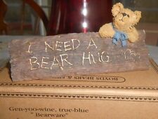 Boyds Collection Harry On The Job #4108 Bear Figure Need A Hug 2001 Retired Box picture