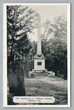 Monument MIDWAY Georgia—Midway Church—Rare Vintage Ahrens Pub Postcard 1930s picture